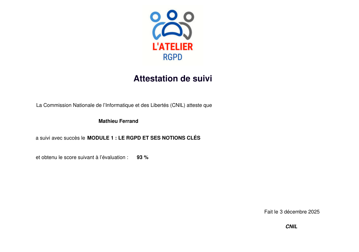 CNIL Module 1