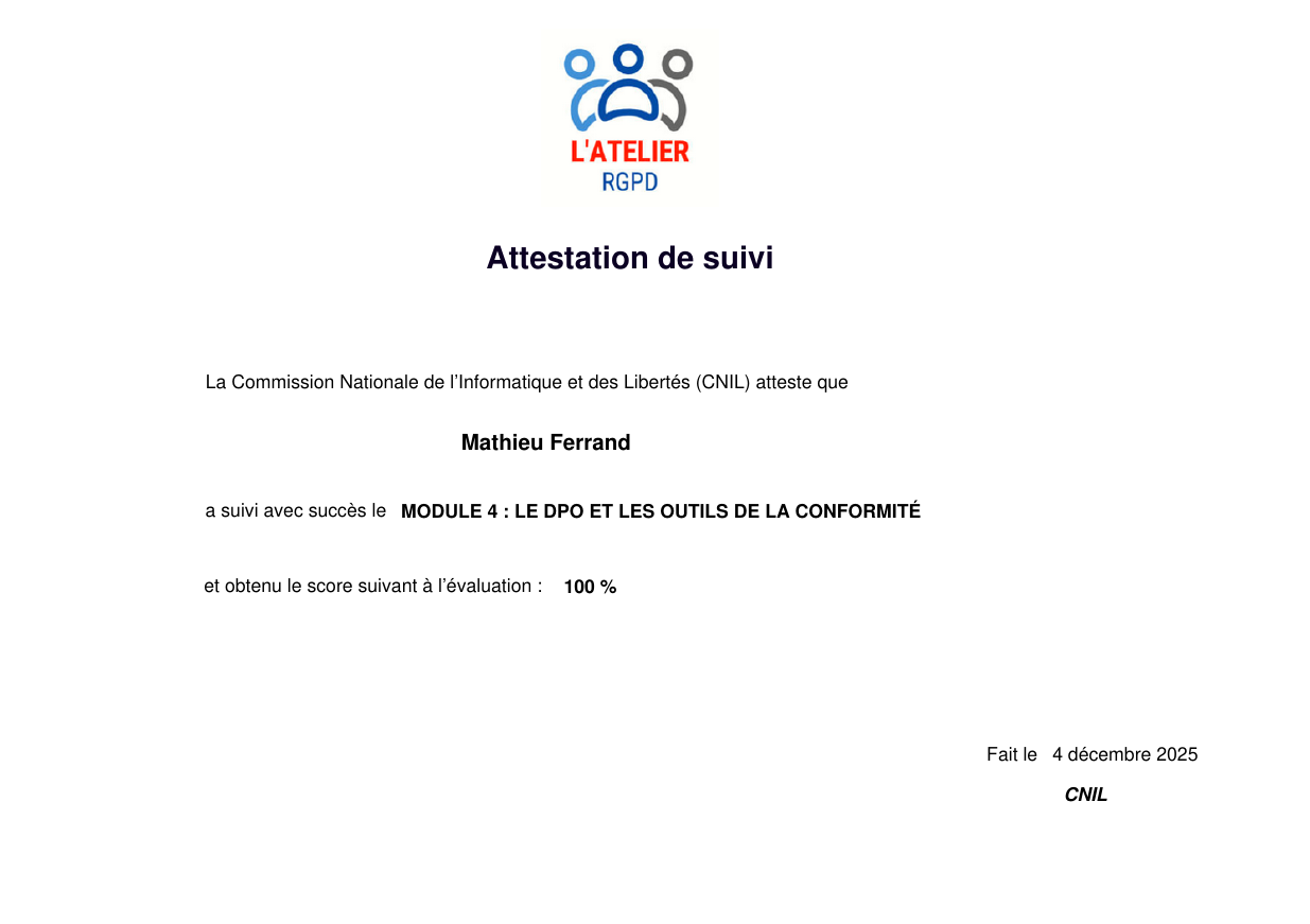 CNIL Module 4